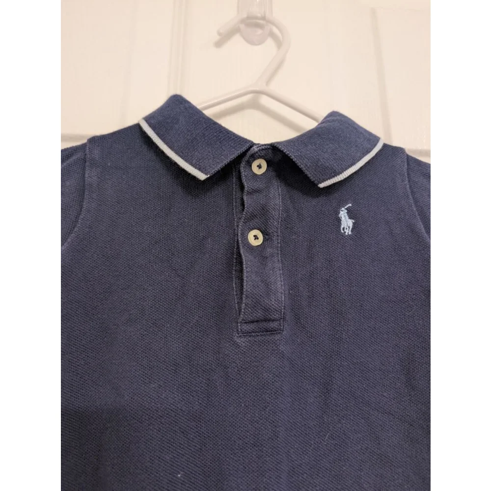 Baby Ralph Lauren Navy Blue Footie 9 Months